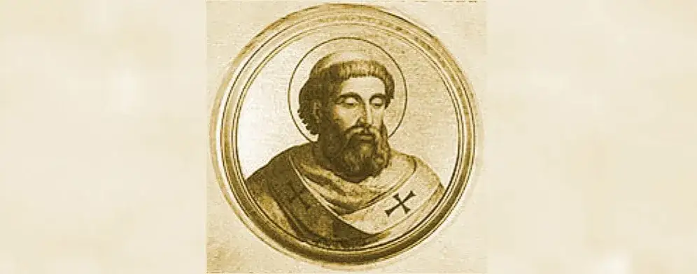 Ilustracja papieża Grzegorza III lub kaplicy w Bazylice św. Piotra